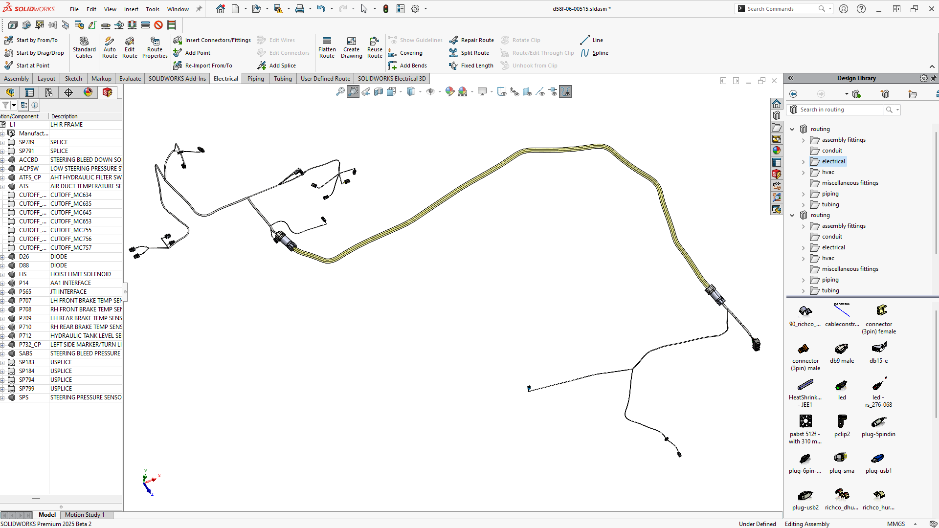 SOLIDWORKS Electrical 3D projektavimas