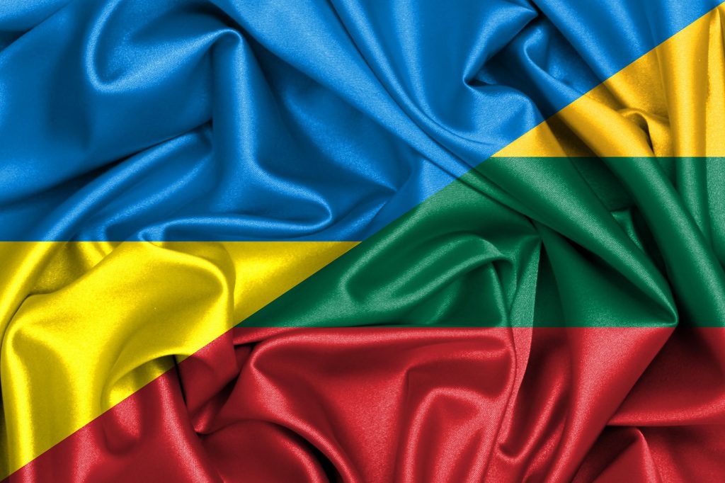 Ukrainos ir Lietuvos vėliava
